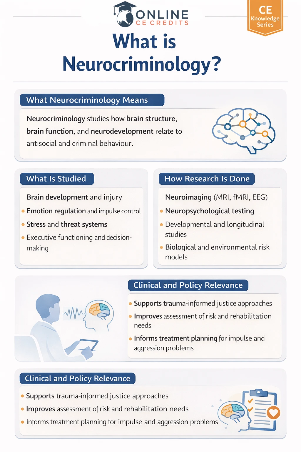 What is neurocriminology infographic