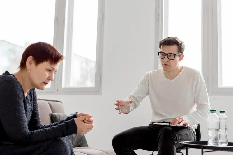 Psychologist consulting a patient
