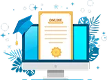 Computer screen showing certificate