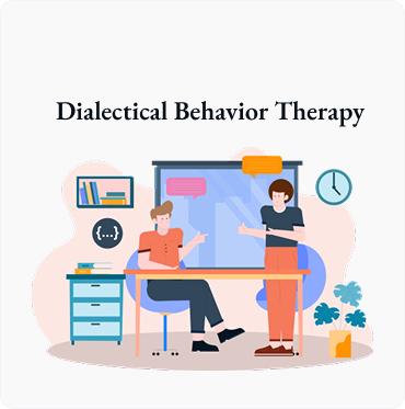 Two people talking illustration