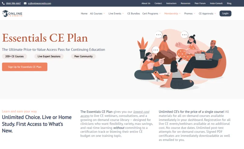 Essential CE plans Online CE Credits