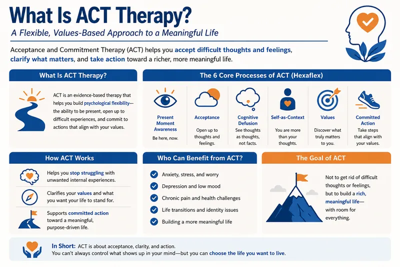 What is act therapy infographic